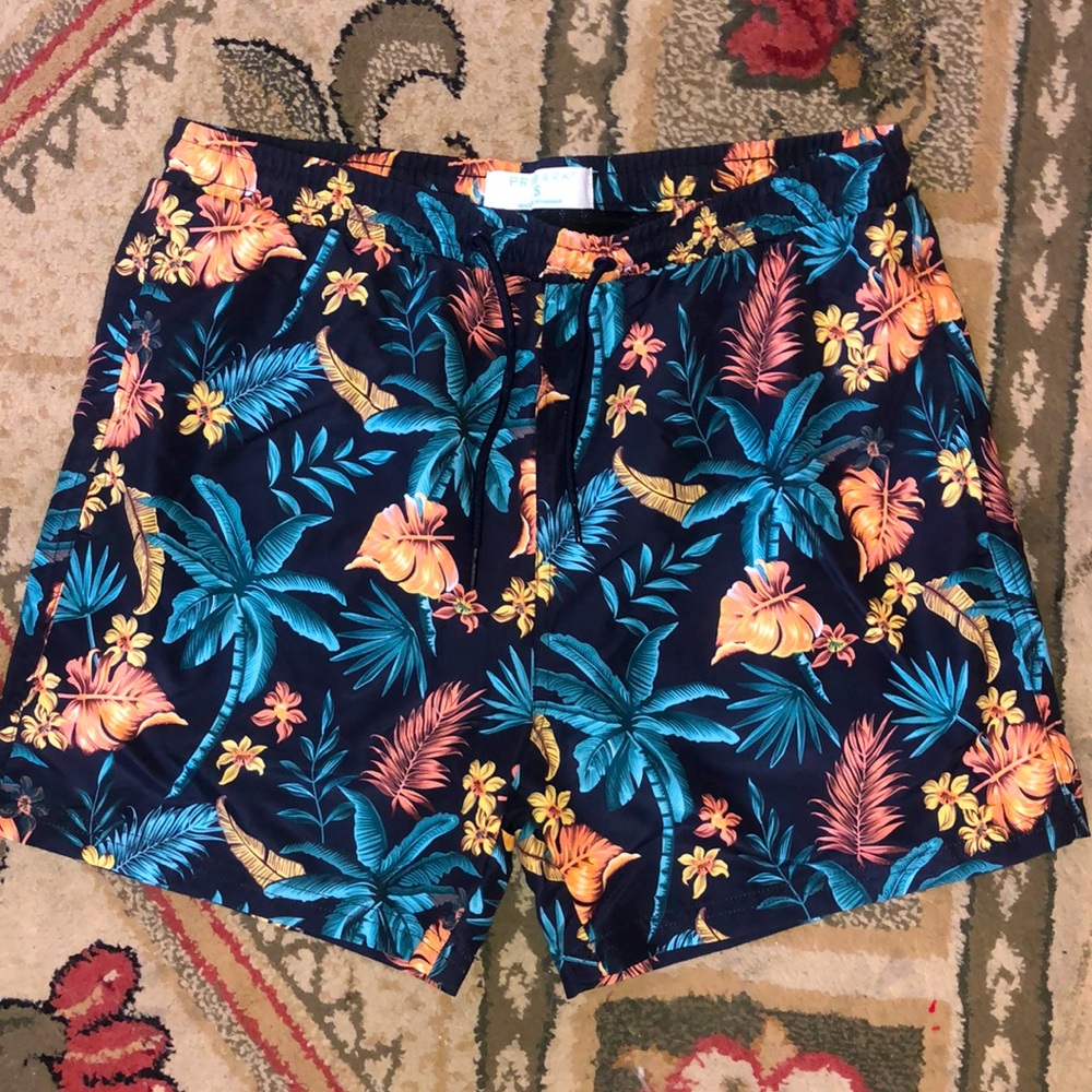 Flowery Beach Swim Trunks